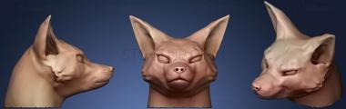 3D model Cheeky Fox Head (STL)